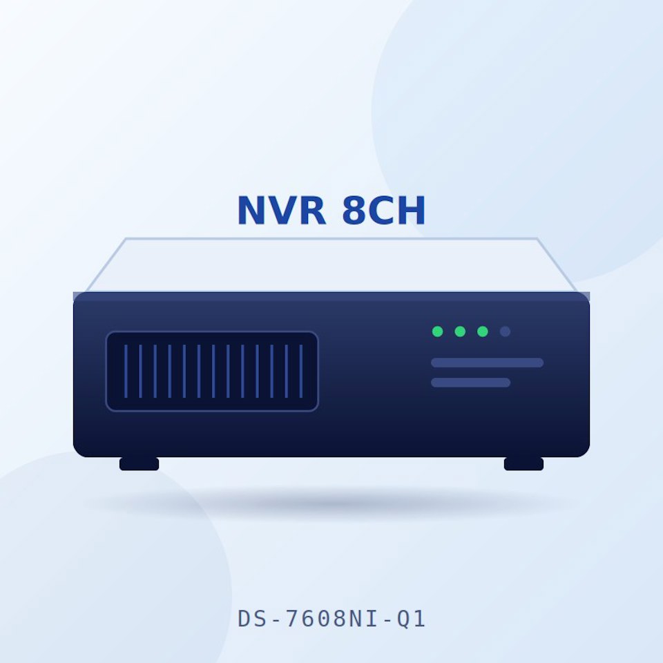 دستگاه NVR هشت کانال هایک‌ویژن